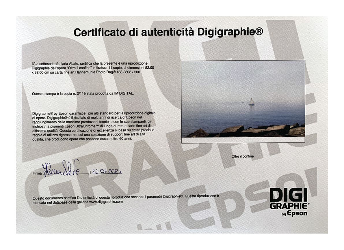 Certificazione DigiGraphie by Epson. Tiratura 2/11